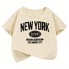 New York Fashion Letter Design Funny T Shirts Kids Children's T-shirt Boys Girls Summer Spring Casual Top Tee Shirt