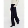 ELLE French Style Embroidered Wide-Leg Casual Trousers