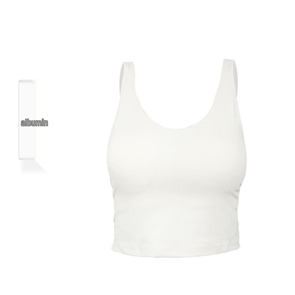 Women's Al*gn Yoga Tank Top - Shockproof Elastic Sports Bra with Chest Pads