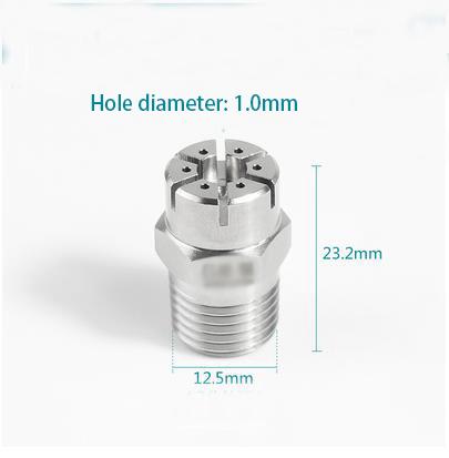1/4" BSP Male Thread 304 Stainless Steel Spraying Nozzle Washing Sprinkler Head Round Head for Washing Cleaning Cooling
