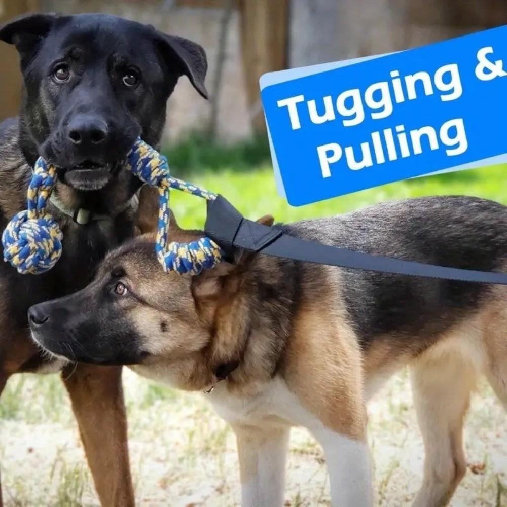 Hanging Dog Elastic Pull Toy Interactive Outdoor Rope Pulling Toy Dental Cleaning