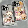 Cartoon Phone Case for Samsung Galaxy S25 S24 S23 S22 S21 S20 Note20 FE Ultra Edge Plus 4G 5G Transparent Soft Cover R-Rilakkuma