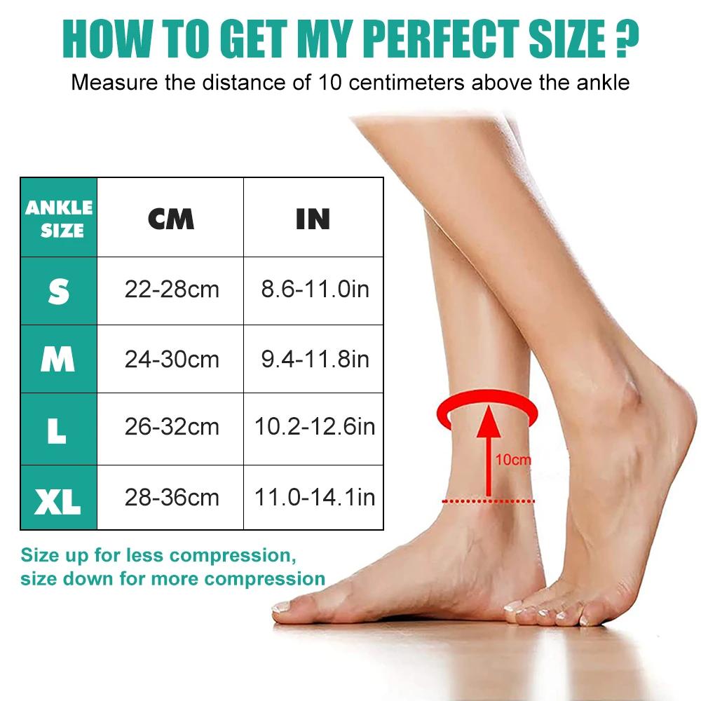 1 Stück Sprunggelenkbandagen für Männer & Frauen, Sprunggelenk-Kompressionsbandage Plantarfasziitis-Bandage Plantarfasziitis-Linderung, Fußgewölbe-Stützsocken