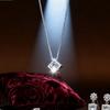 Copper Luxury Crystal Charm Necklace 45-60cm for Women Elegant Fashion Jewelry for Wedding Party Christmas Gift