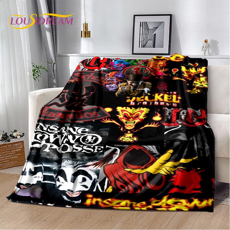 Rap Metal Insane Clown Posse Icp Juggalo Soft Flannel Blanket for Bed Bedroom Sofa Picnic,Throw Blanket for Cover Outdoors Gifts 75cmx90cm