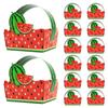 10Pcs Sweet Strawberry Candy Box Strawberry Gift Box Birthday Party Supplies Party Decor Fruit Favors Bag Cookie Cake Box
