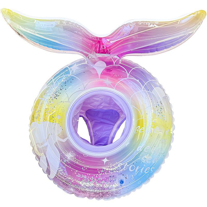 Pogrubione PVC Nadmuchiwane Zwierzęce Kółko do Pływania - Uroczy Wzór Tygrysa i Żółwia dla Dzieci