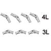 Technical Parts 10Pcs Universal Joint Connector Construction Bricks 3L 61903 4L 9244 Cardan Joint Blocks DlY Learning Leduo Playthings