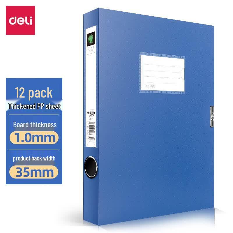 Deli 5602 Thickened A4 Plastic Archive File Box
