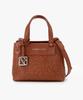 Armani Exchange Women'S Grain Logo Small Shopper Bag _Brown_A425370512