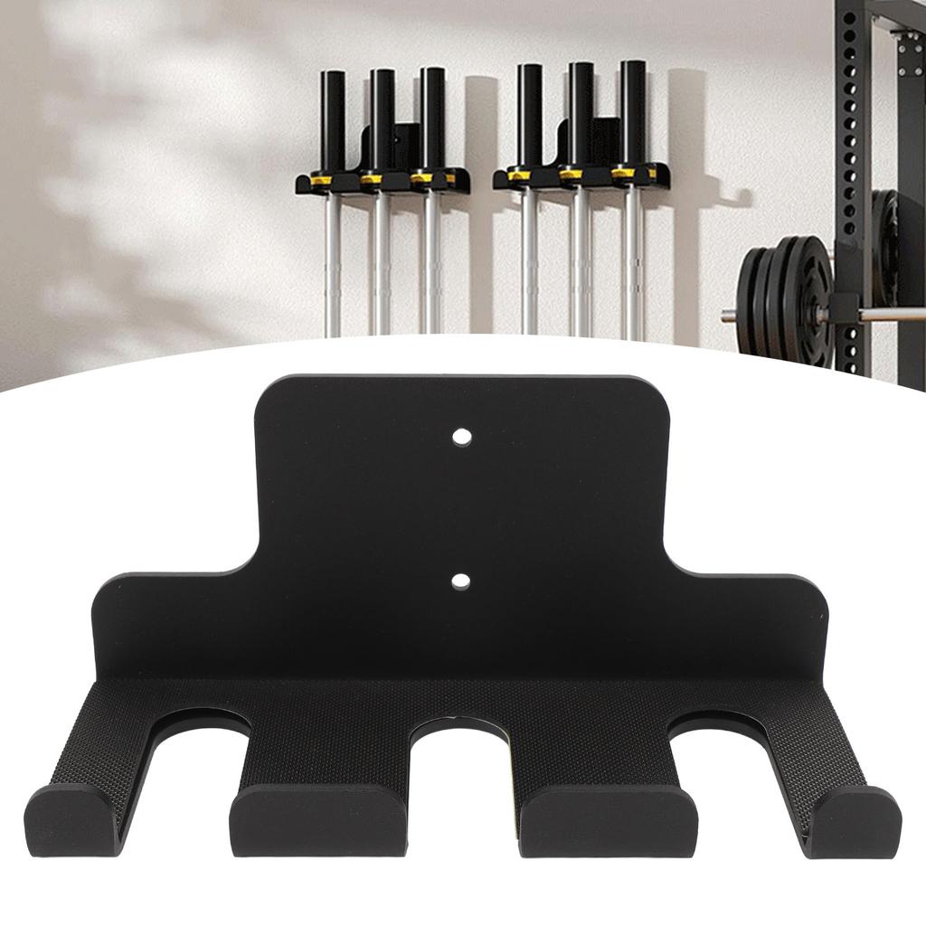 Wall Mounted Barbell Holder Heavy Duty Carbon Steel Vertical Hanging Barbell Storage Rack for Home F