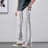 Spring and Summer American Tie-dye Trendy Casual Pants Men's Versatile Straight Loose Floor-mopping Trousers