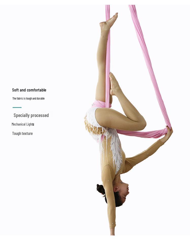 Set di Amaca Yoga Anti-Gravità Colorata da Interno per Adulti e Bambini