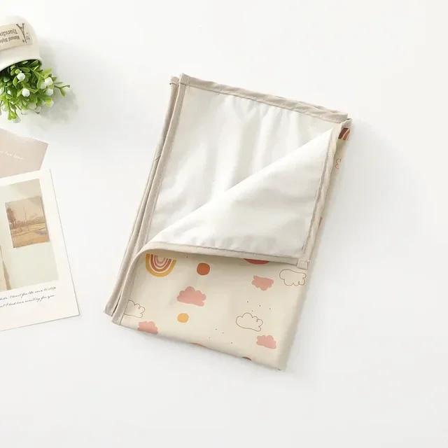 

Водонепроницаемый коврик для подгузников из ПУ - Мягкий, непромокаемый, моющийся, впитывающий пеленка для новорожденных, многоразовые подкладки для пеленания и коврики для пикника и путешествий