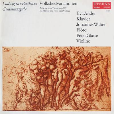 LP Deska LUDWIG VAN BEETHOVEN EVA ANDER JO Volksliedervariationen Zehn Variie 826127 ETERNA 1970 Německý Dem Klasika Použitá