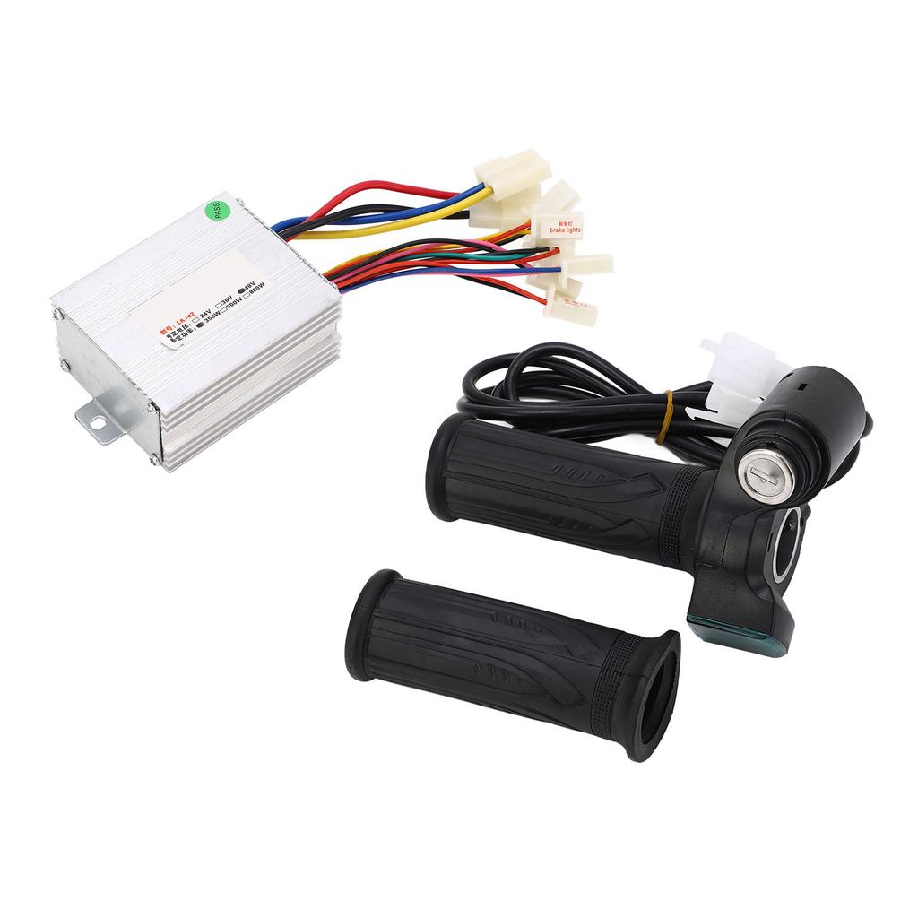 Kit Controlador de Motor de Bicicleta 48V 350W Display de Potência Proteção Múltipla Controlador de Motor Escovado com