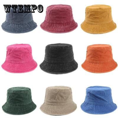 Chapeau de pêcheur de couleur unie pour hommes et femmes, chapeau en jean pliable, pare-soleil, protection solaire pour les voyages en plein air, chapeau de pêcheur, chapeau d'été en plein air