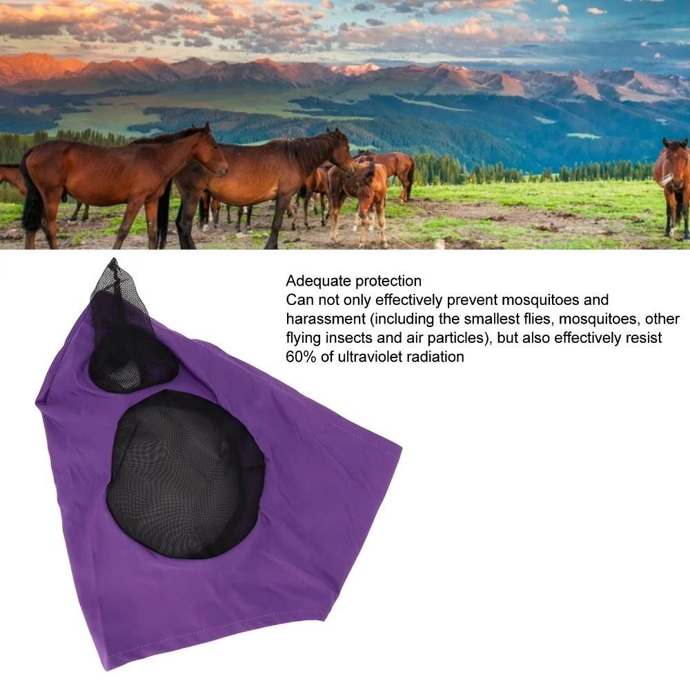 Comfortable Horse Fly Mask Multifunctional Mesh Horse Mask Horse Mosquito Mask Horse Protection