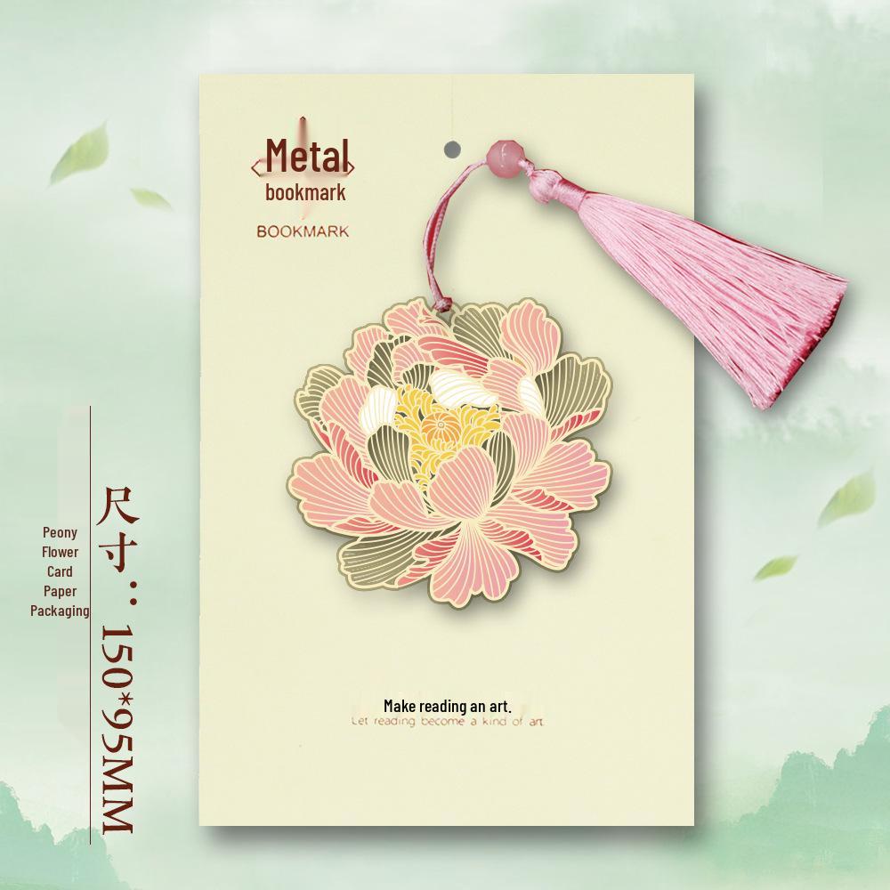 Charming Chinese Style Metal Art Bookmark: Floral, Fauna & Fresh Designs for Teacher s Day