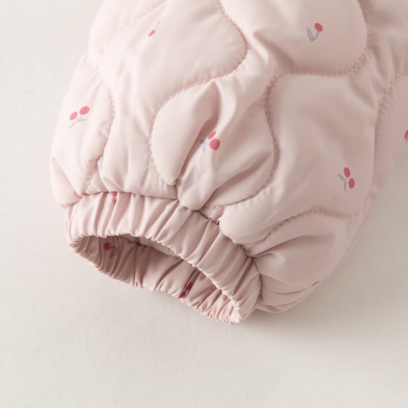 DAVE&BELLA Girls' Cherry Print Waterproof Padded Winter Jacket
