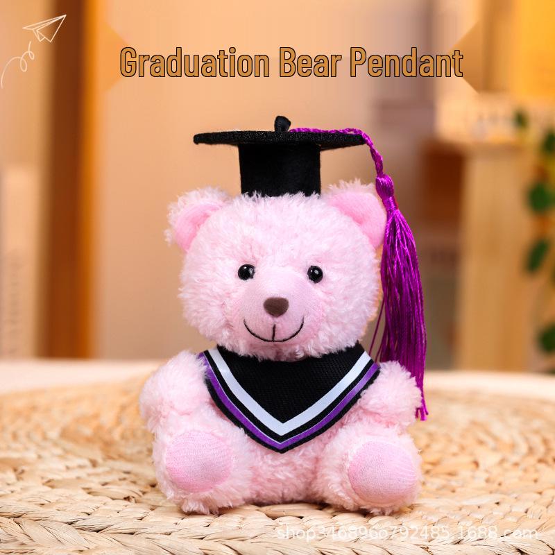Abschluss Teddybär Plüsch Schlüsselanhänger - Event Geschenkbeutel Anhänger