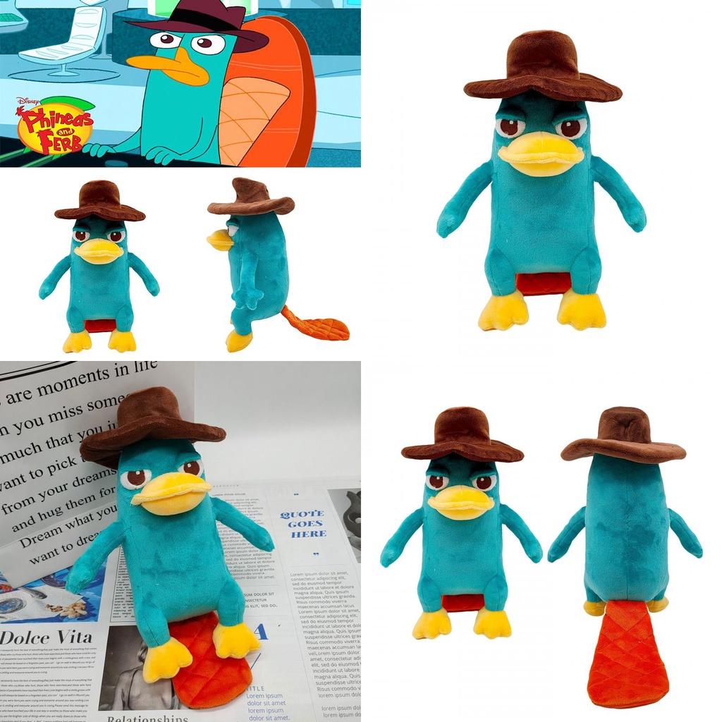 9.8in Perry The Platypus Plush Doll Soft Stuffed Animal Toy Kids Xmas Gift
