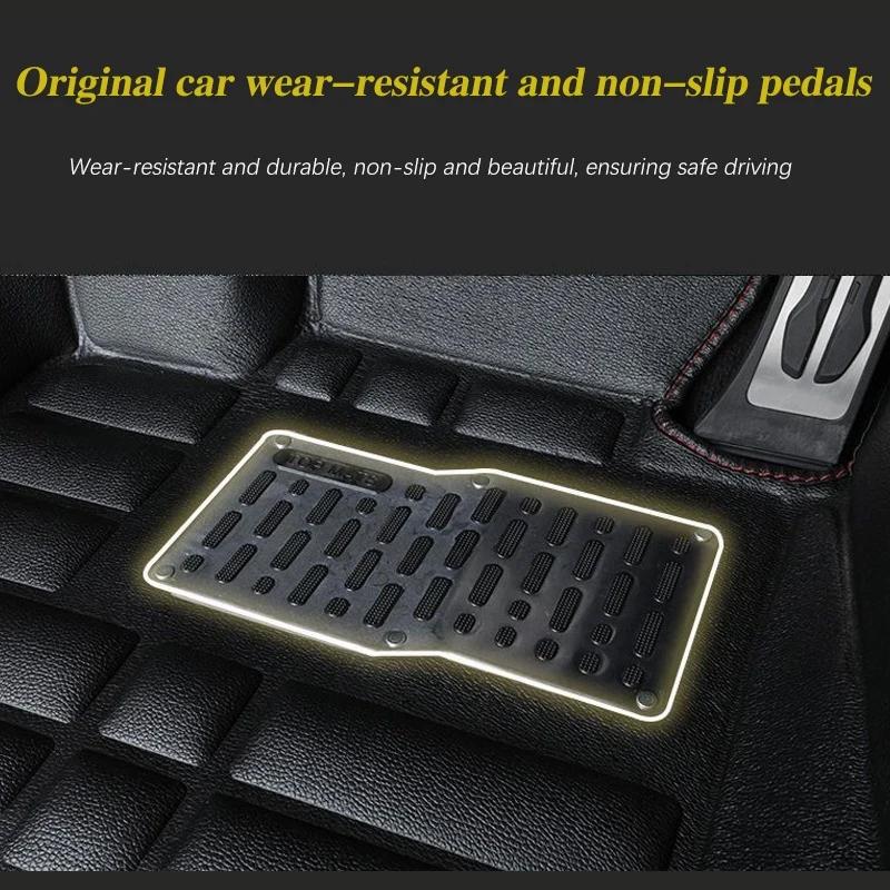 Car Accessories For Kia Stonic ~2024 KX1 Car LHD Floor Mats Waterproof Leather Panel Liner Carpet Foot Part