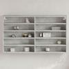 VidaXL Display Cabinet Concrete Grey 100x15x58 Cm Engineered Wood, Wall Cabinet, Wall Storage Cabinet, Cabinet 847929