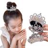 Princess Faux Pearl Crown Hair Bun Maker for Girls