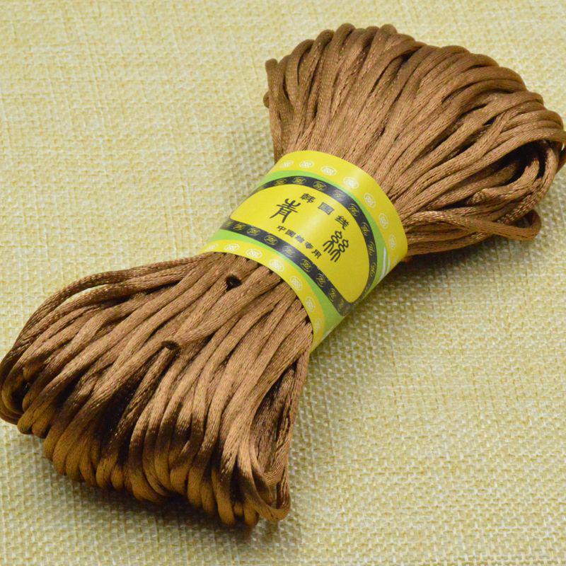 Line 5 Chinese Knot Wire, Bracelet Jewelry Accessories Braided Rope Diy Handmade Material Silk 20 Meters Per Tie