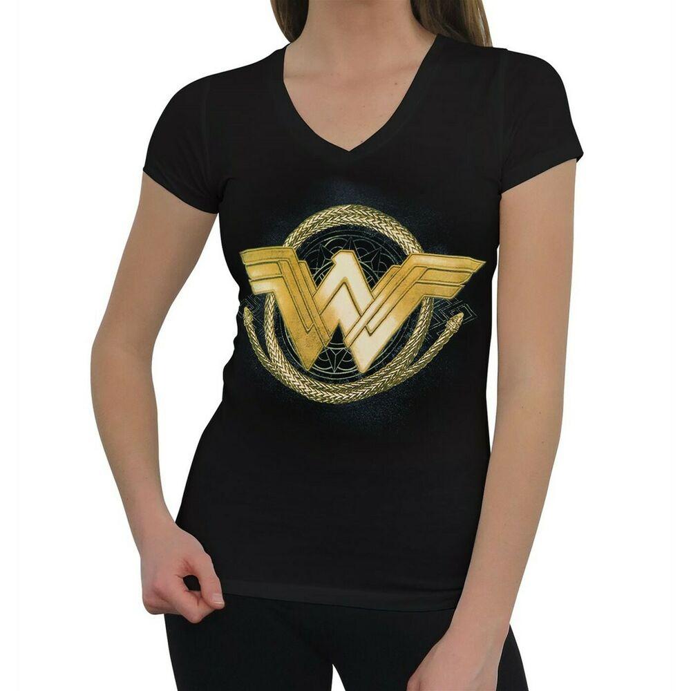 

Футболка Wonder Movie Golden Lasso с V-образным вырезом, черная