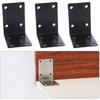 10pcs Heavy Duty Steel L Angles Brackets Heavy Duty 90 Degree Steel L Brackets Easy To Use for Wood Corner Shelf Support