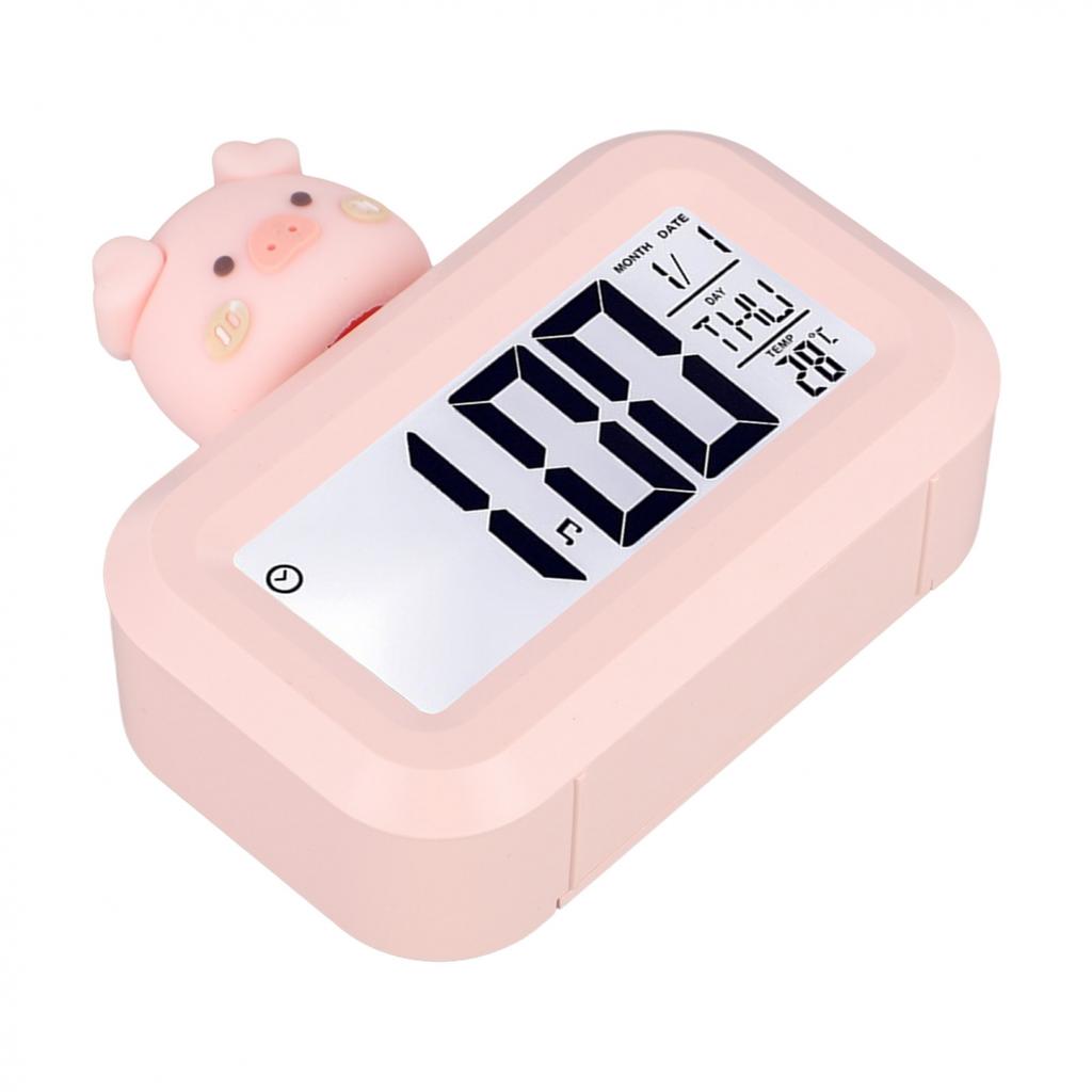 Cartoon Music Watch Desktop Alarm Clock Cordless Battery Powered