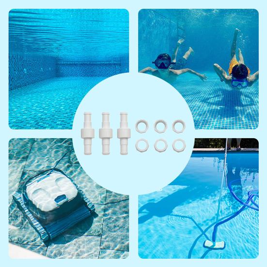 D20 Hose Swivel with D15 Nut Pool Cleaner Hose Swivel