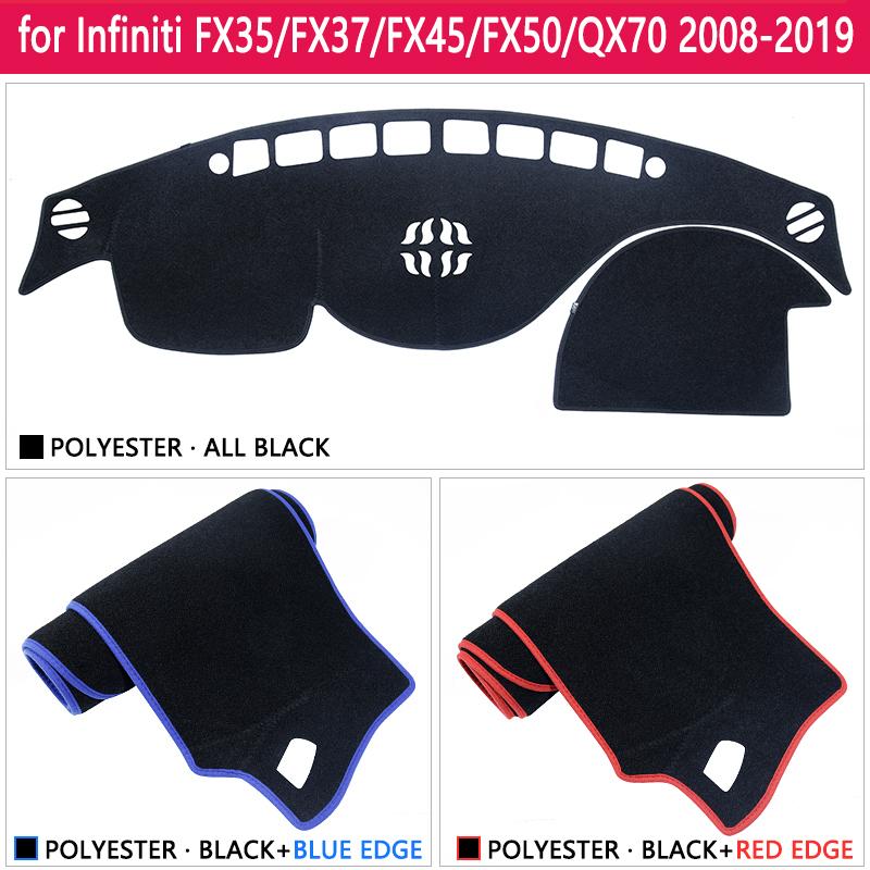 For Infiniti QX70 FX35 FX37 FX45 FX50 2008~ S51 Anti-Slip Mat Dashboard Cover Pad Sunshade Dashmat Car Carpet Accessories