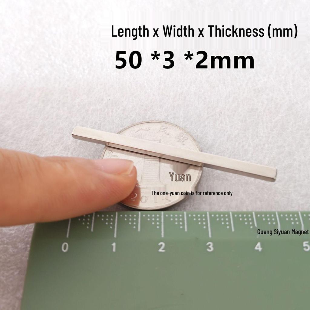 N52 Super Strong Neodymium Iron Boron Magnet, Rectangular 25x30x100mm, Permanent Magnetic Steel Sheet.