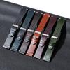 18mm 20mm 22mm Vintage Retro Oil Wax Leather Universal Watchband Wristband Stitching Cowhide Strap Business for Seiko Watch Band