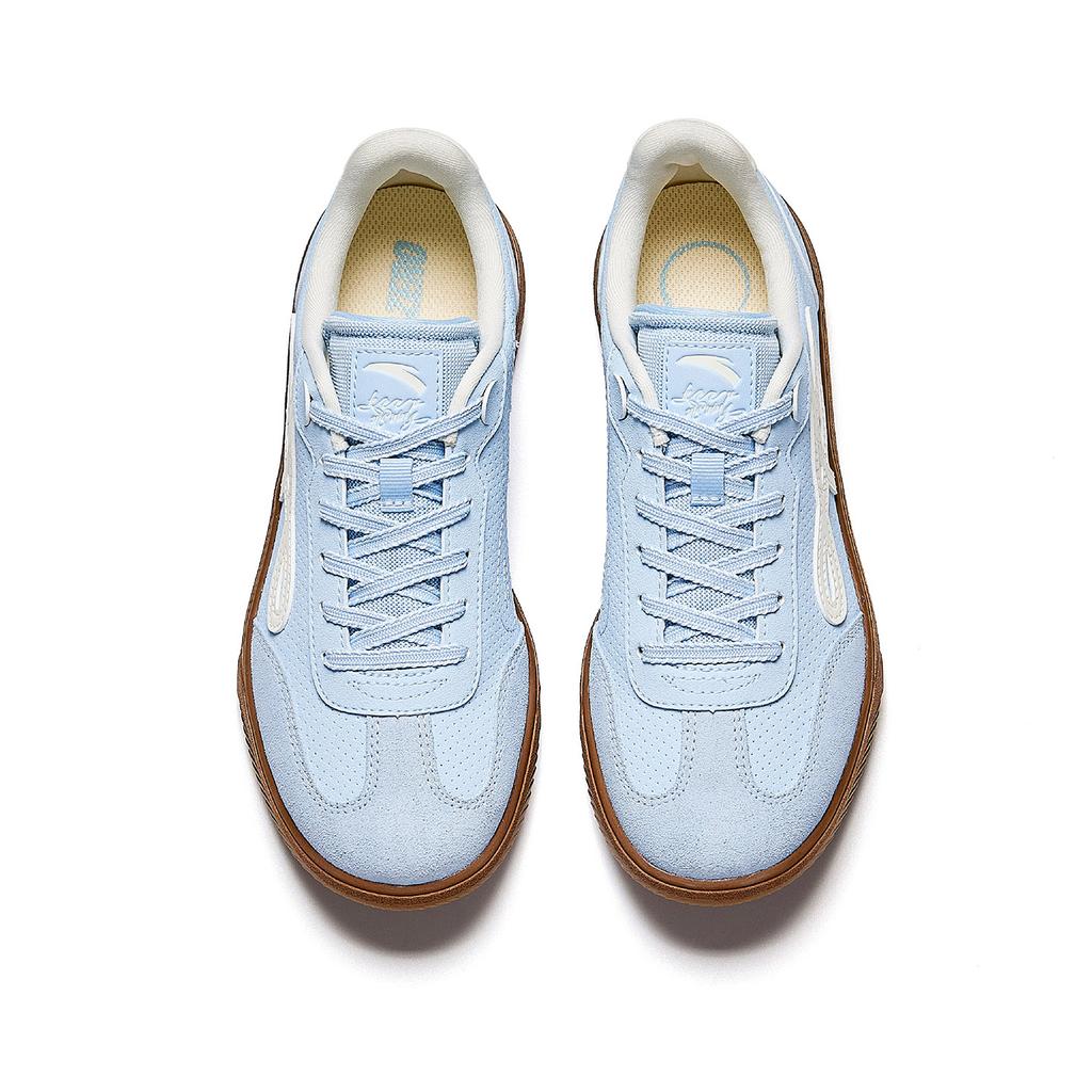 Anta Manchester Dance Slip Resistant Abrasion Resistant Low top Skateboard Shoes Women's Light Blue White 922618009-4