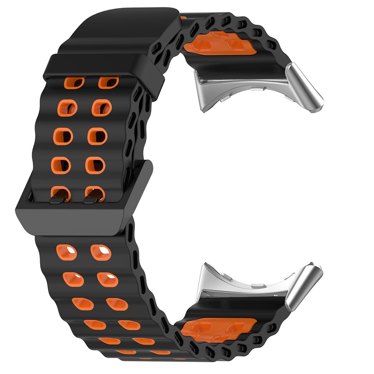 

Marine Ocean Band For Google Pixel Watch 4/3 45mm Two-tone Dilicone Strap for Pixel Watch 3/4 45mm Breathable Sport Bracelet for pixel 3 45mm