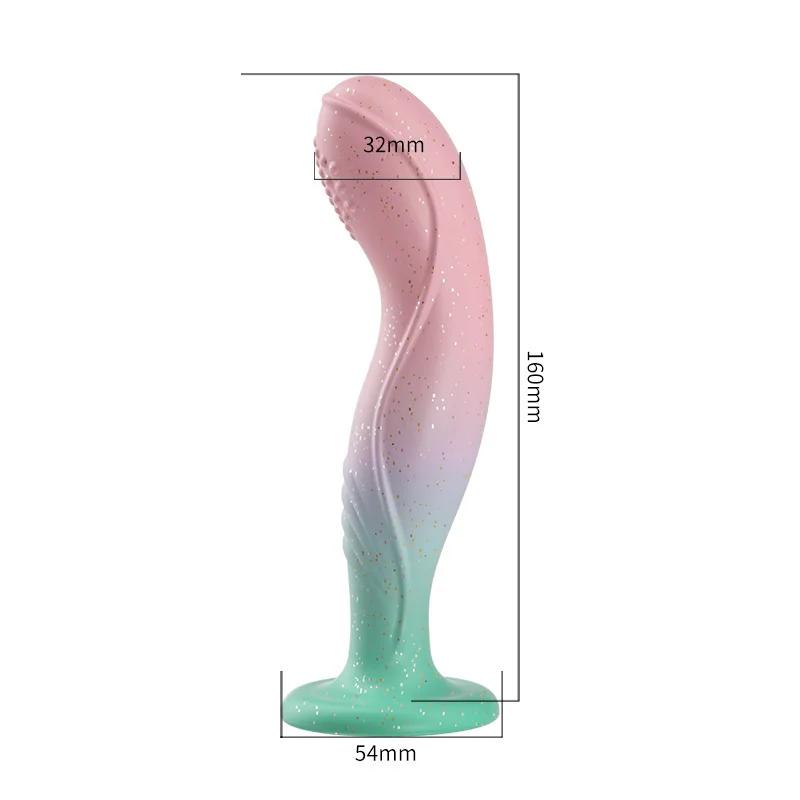 Silicona Anal consolador de tope de tope masajeador de próstata anal estimulación g-spot clítoral juguetes sexuales de adultos p