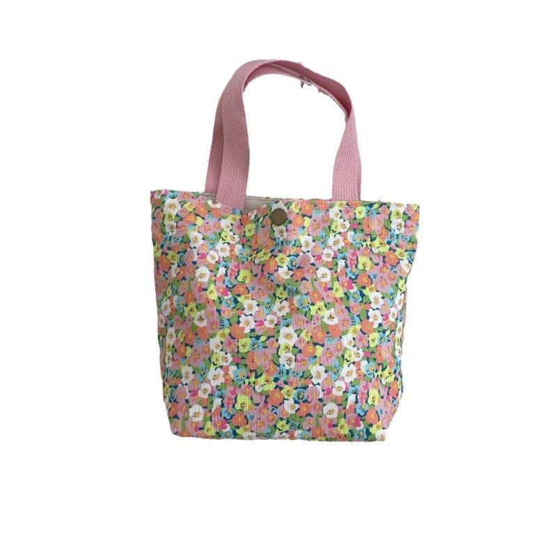 11 Autumn and winter retro casual bento bag, hand bag, work sundries, small cloth bag, women's portable tote bag