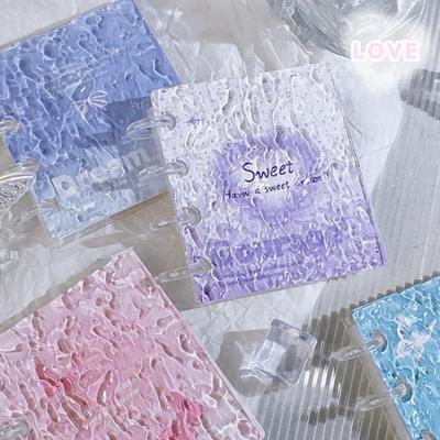 Rimpel Design Acryl Kaart Album - 3-Inch Mini Enkele Pocket Binder voor K-Pop Idool Verzamelingen, Losbladig Po Album Opslag