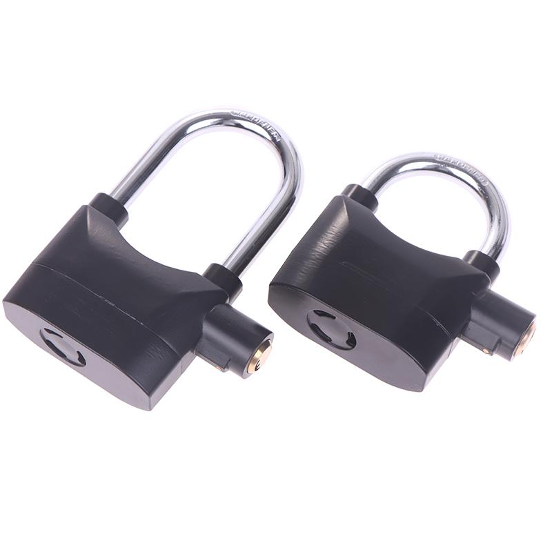 Alarm Lock Anti Theft Alarm Lock Black Anti Theft Security Padlock Waterproof Siren Alarm Lock For Motorcycle Door Windo