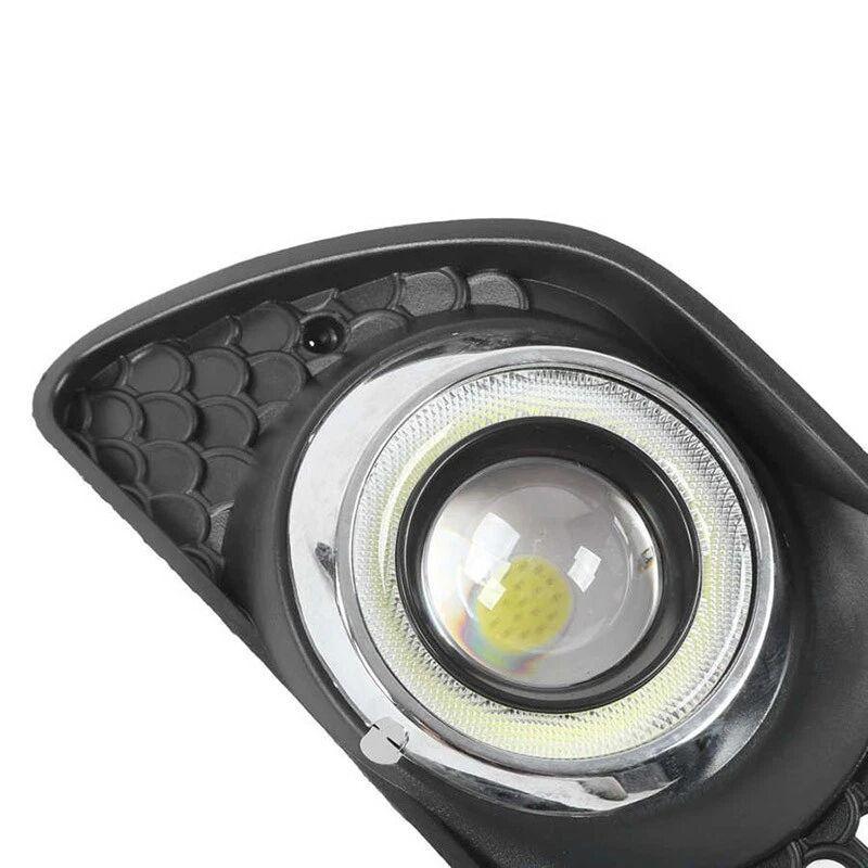 Fog Light with Lens for 2008-2010 Mercedes-Benz C-Class W204, Front Bumper Grille Accessory