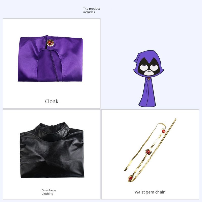Raven Boy Cosplay Costume Titan Raven Cosplay Costume Cosplay Anime Stage Costume