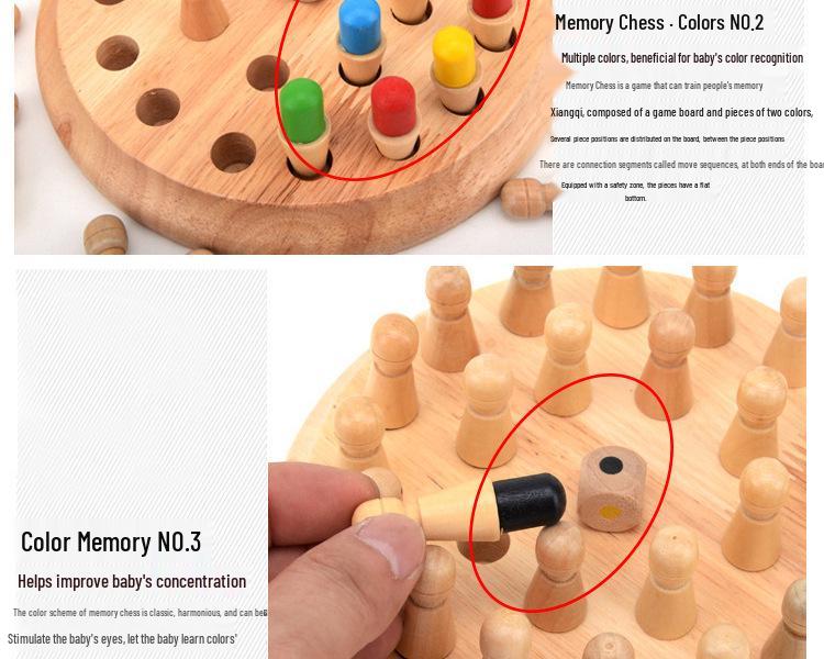 Children's Wooden Memory Game: Educational Parent-Child Interactive Toy for Observation and Concentration Training