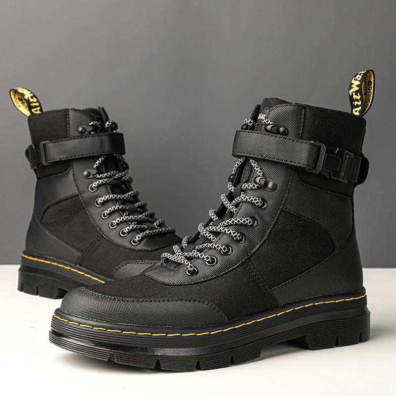 

Мода Высококачественные Ботинки Женские Мужские Обувь Повседневные Классические Ботильоны Походные На Открытом Воздухе Рабочие Ботильоны Платформа Кожа Дизайнерские Роскошные Кроссовки 38 чёрный