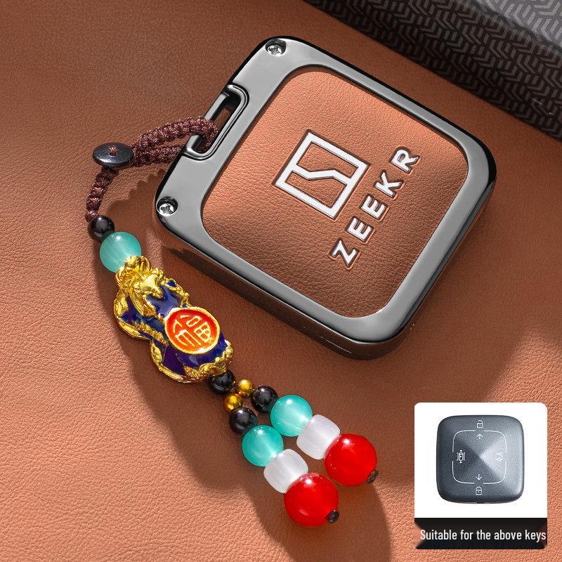 Bluetooth Schlüsseletui für Zeekr JiKe 007 - Auto Zubehör Schale, Schnalle und Herren Tasche