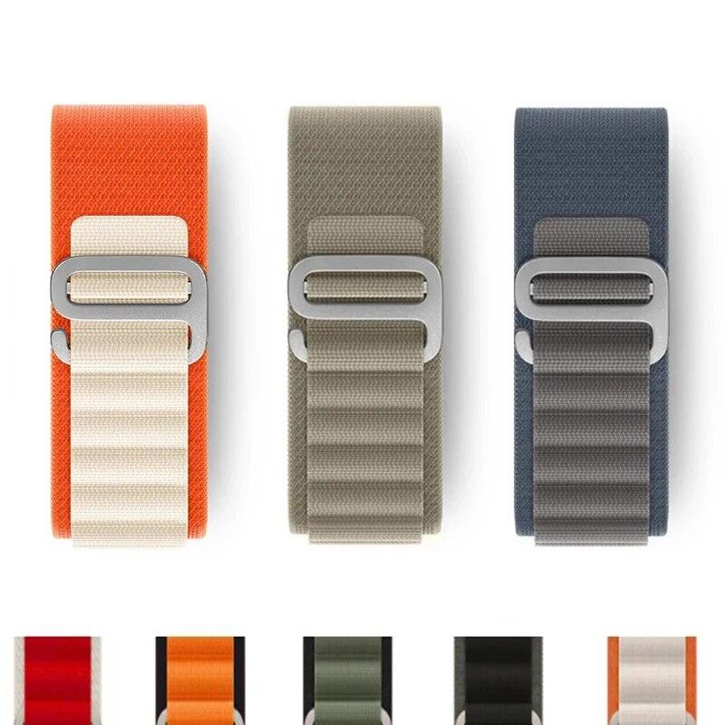 

Ремешок Alpine-петля для Apple Watch Ultra 2, браслет 49 мм, 44 мм, 40 мм, 45 мм, 41 мм, 42 мм, 38 мм, браслет Correa iWatch series 7, 6, 5, 4, 3 se 8, 9