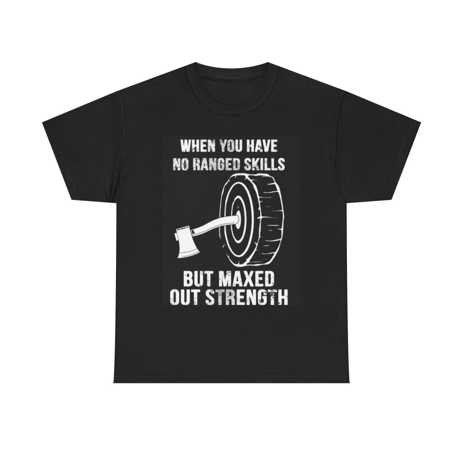 Men s and Women s T-shirts Axe Throwing Graphic S